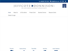 Tablet Screenshot of jeffcotedonnison.co.uk